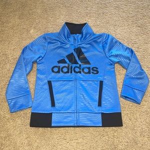NWOT Kids Adidas jacket in electric blue!
